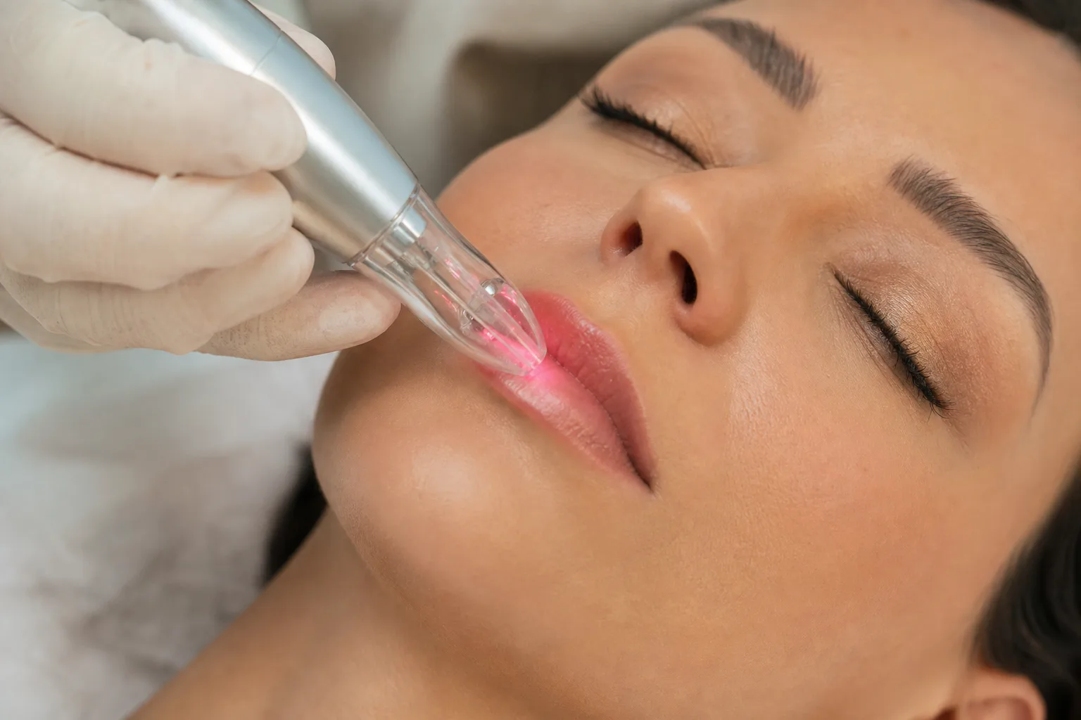 Laser de Volumização Labial + Hidragloss — procedimento e aplicação