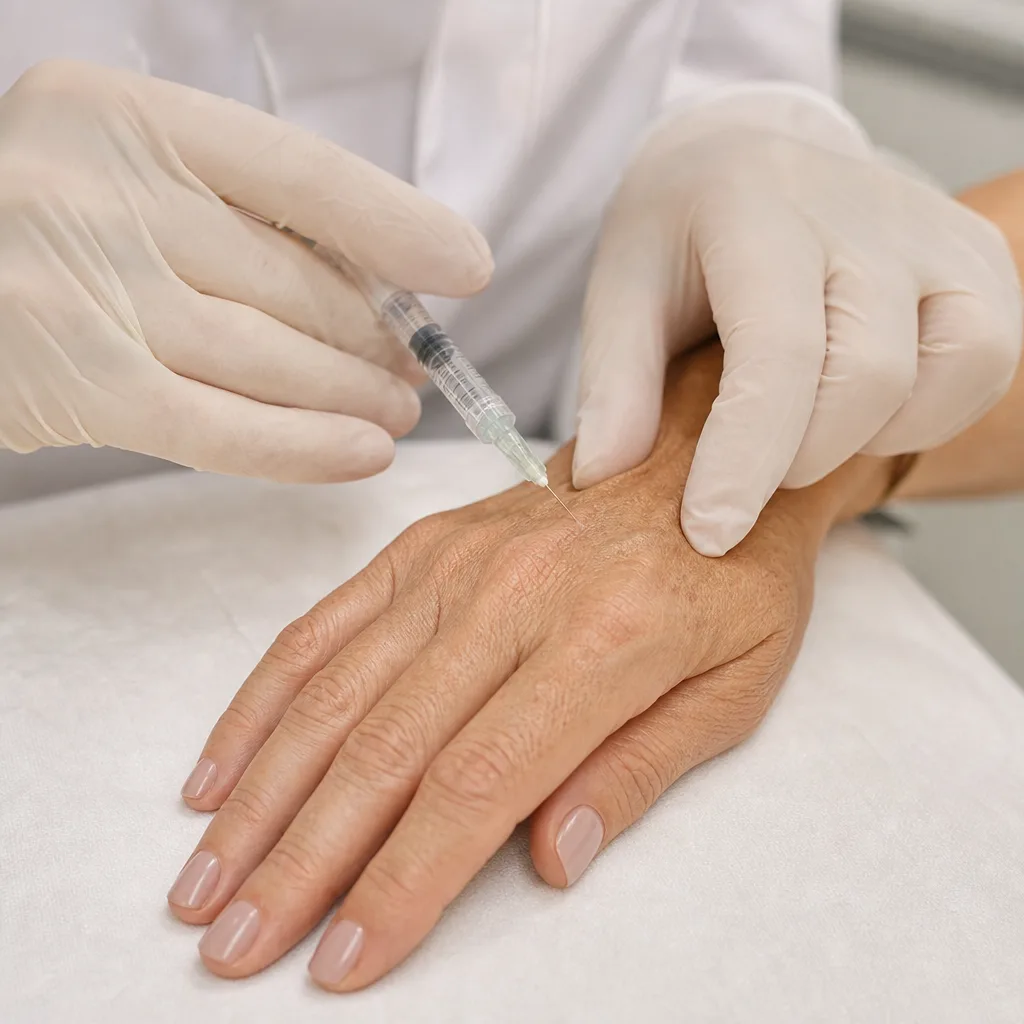Rejuvenescimento das Mãos — Estímulo à produção natural de colágeno.