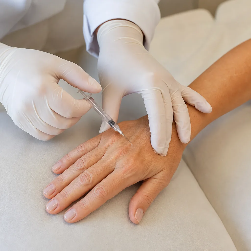 Rejuvenescimento das Mãos — Recupera o volume perdido pelo envelhecimento.