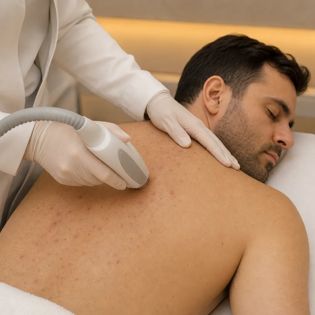 Tratamento de Foliculite — Controle da inflamação e das infecções quando presentes.